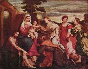 Bonifacio de Pitati Maria mit den drei theologischen Tugenden USA oil painting artist